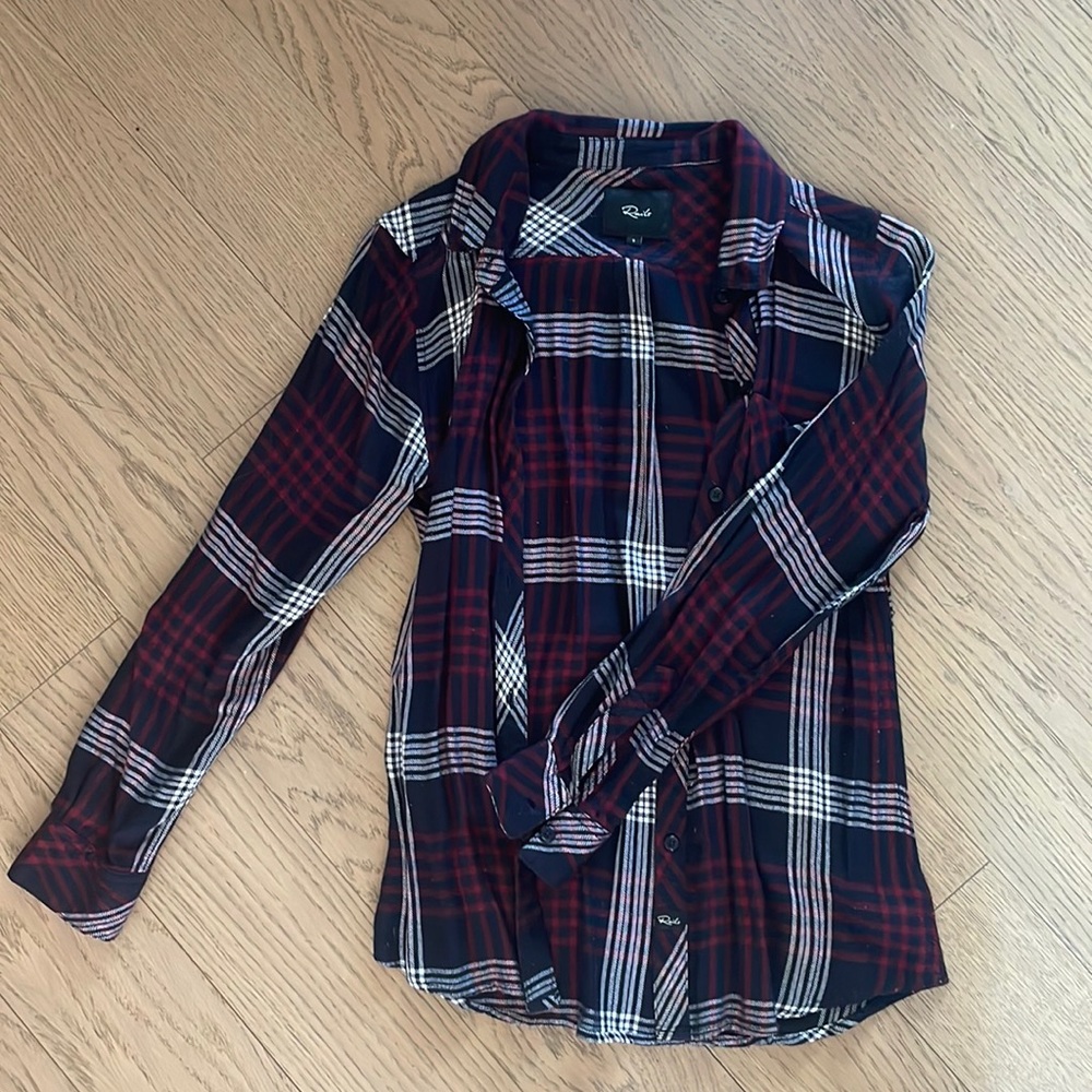 Rails plaid button up